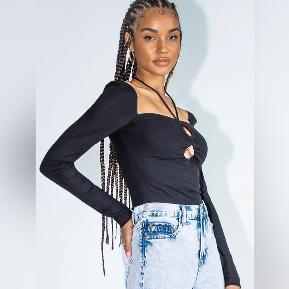 Princess Polly glow up bodysuit in black - Picture 3 of 6